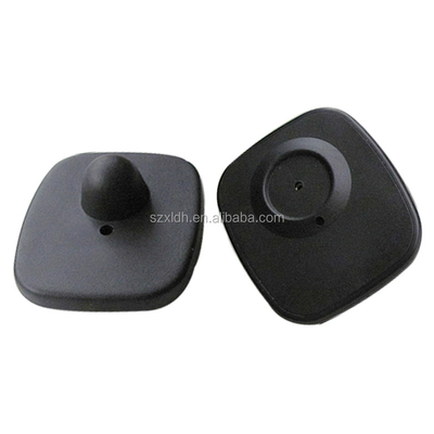 Small Square Shop EAS System Clothing Security Tags for RF Radio Frequency Systems