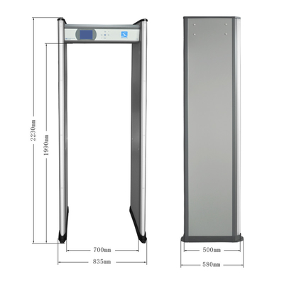 2022 best-selling models walk-through metal detector door 6 zones 99 sensitivity can be adjusted to customize the plug