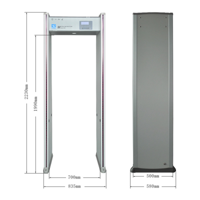 18 detection zones walkthrough metal detector gate with a camera XLD-E (LCD)