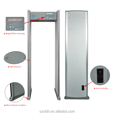 2022 best-selling models step metal detector door 6 zones 255 levels can be adjusted to customize the plug